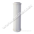 Pleated filter cartridge for water treatment